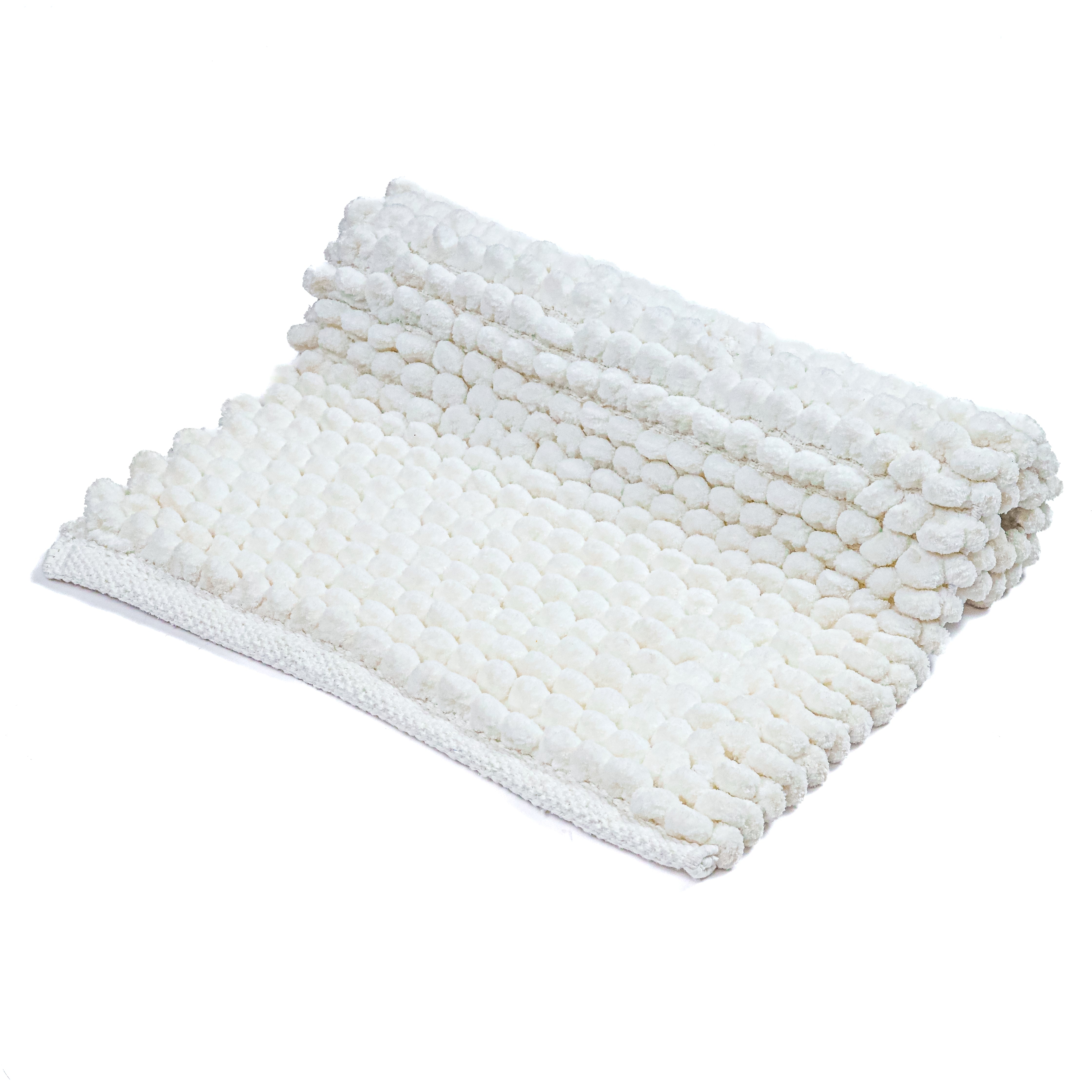 Bath Mat Rug 17x24 Honey Mustard, 100% Pure Cotton, Super Soft Bath Rug, Plush & Absorbent, Hand Tufted Heavy Weight Construction, Full Reversible Step Out Rugs