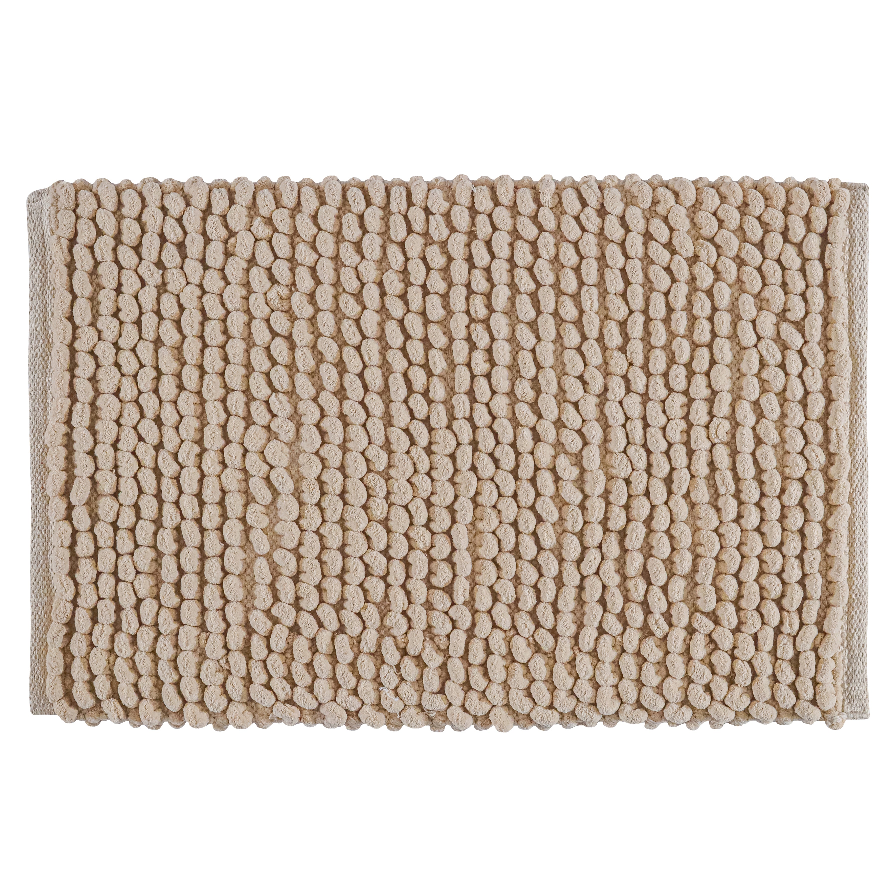 Bath Mat Rug 17x24 Honey Mustard, 100% Pure Cotton, Super Soft Bath Rug, Plush & Absorbent, Hand Tufted Heavy Weight Construction, Full Reversible Step Out Rugs