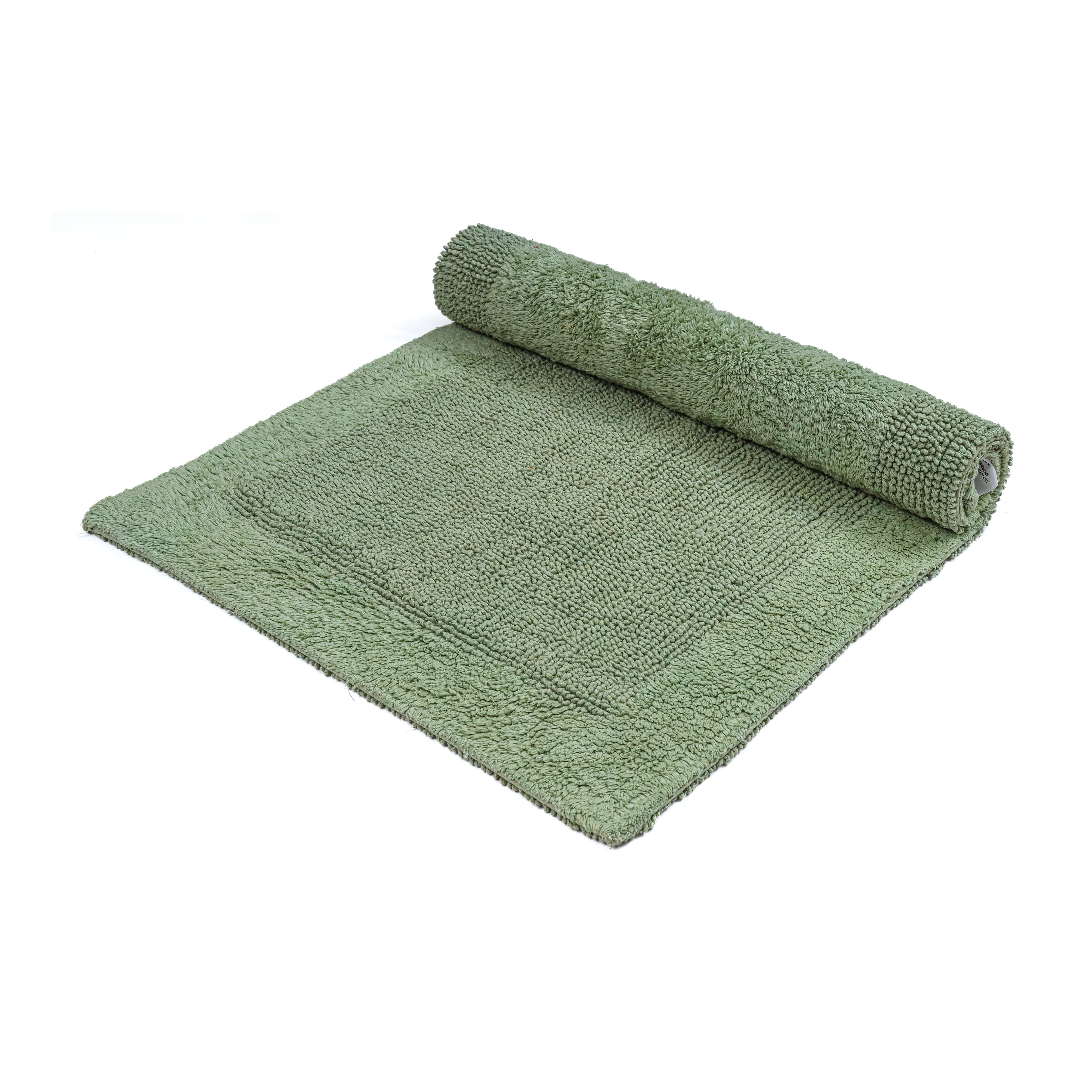 Savi Home Bath Mat Rug  100% Pure Cotton, Super Soft Bath Rugs, Plush & Absorbent, Hand Tufted Heavy Weight Construction, Full Reversible Step Out Rugs