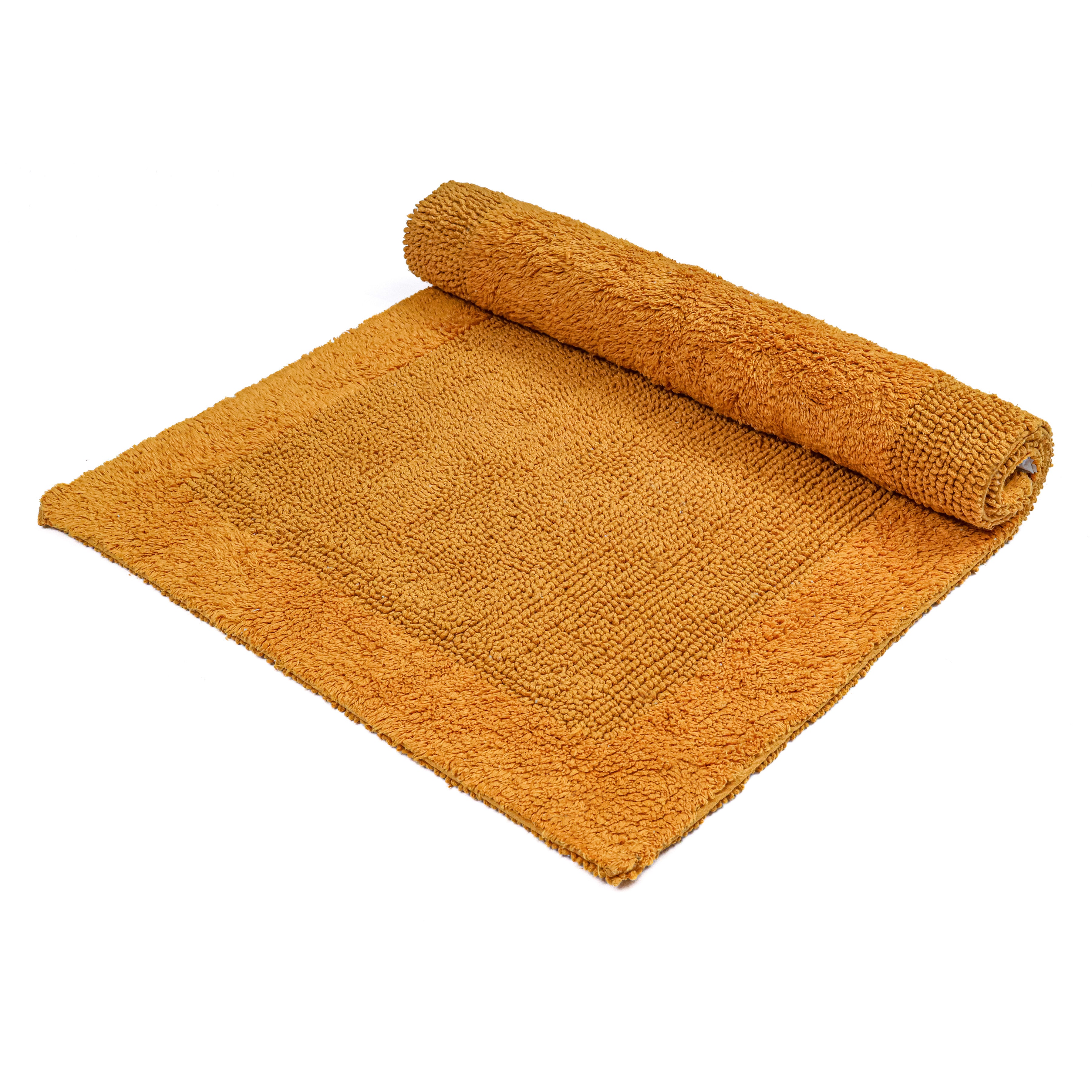 Savi Home Bath Mat Rug  100% Pure Cotton, Super Soft Bath Rugs, Plush & Absorbent, Hand Tufted Heavy Weight Construction, Full Reversible Step Out Rugs