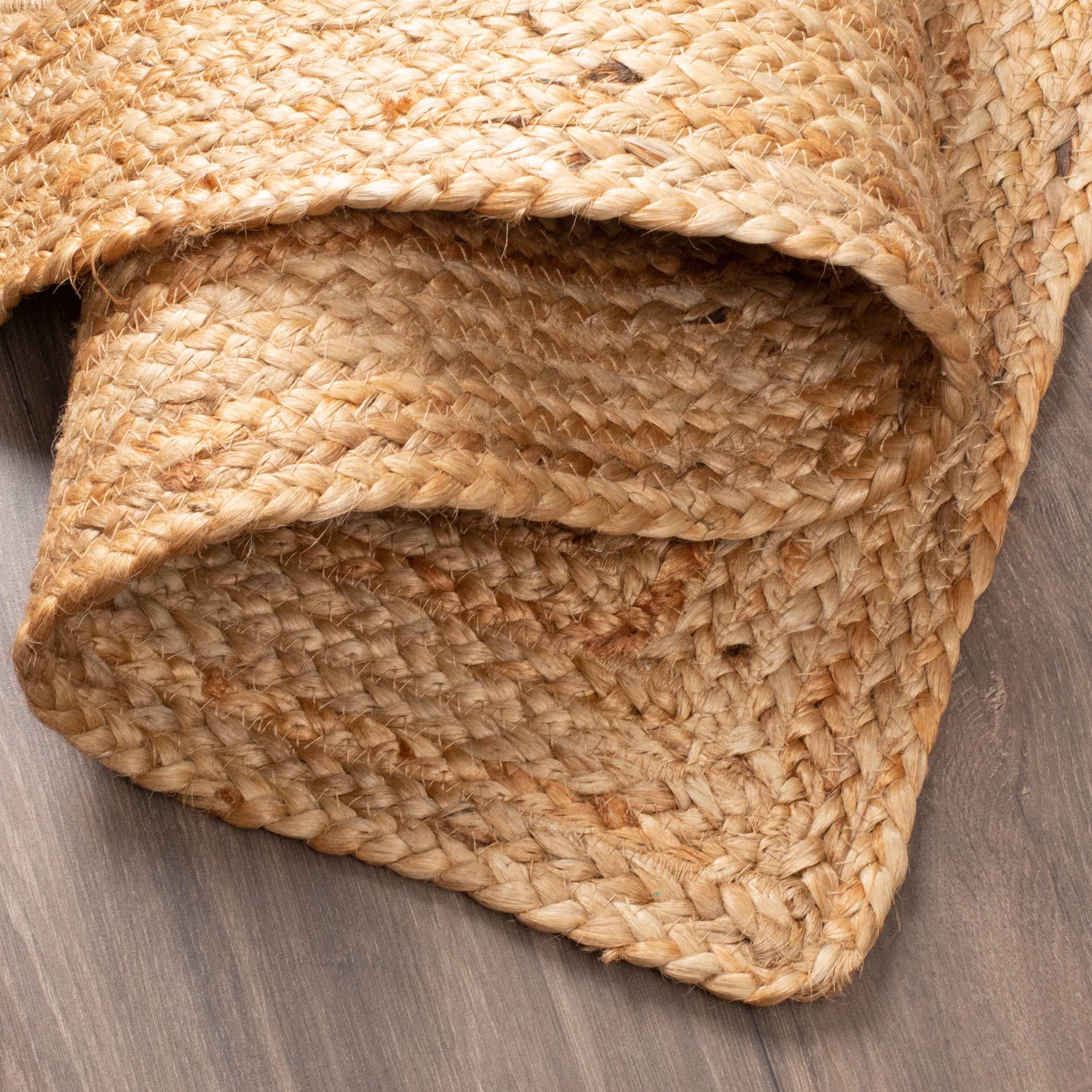 100% Jute Braided Placemats Reversible Farmhouse Vintage Jute Placemats for Dining Table, Perfect for Indoor Outdoor