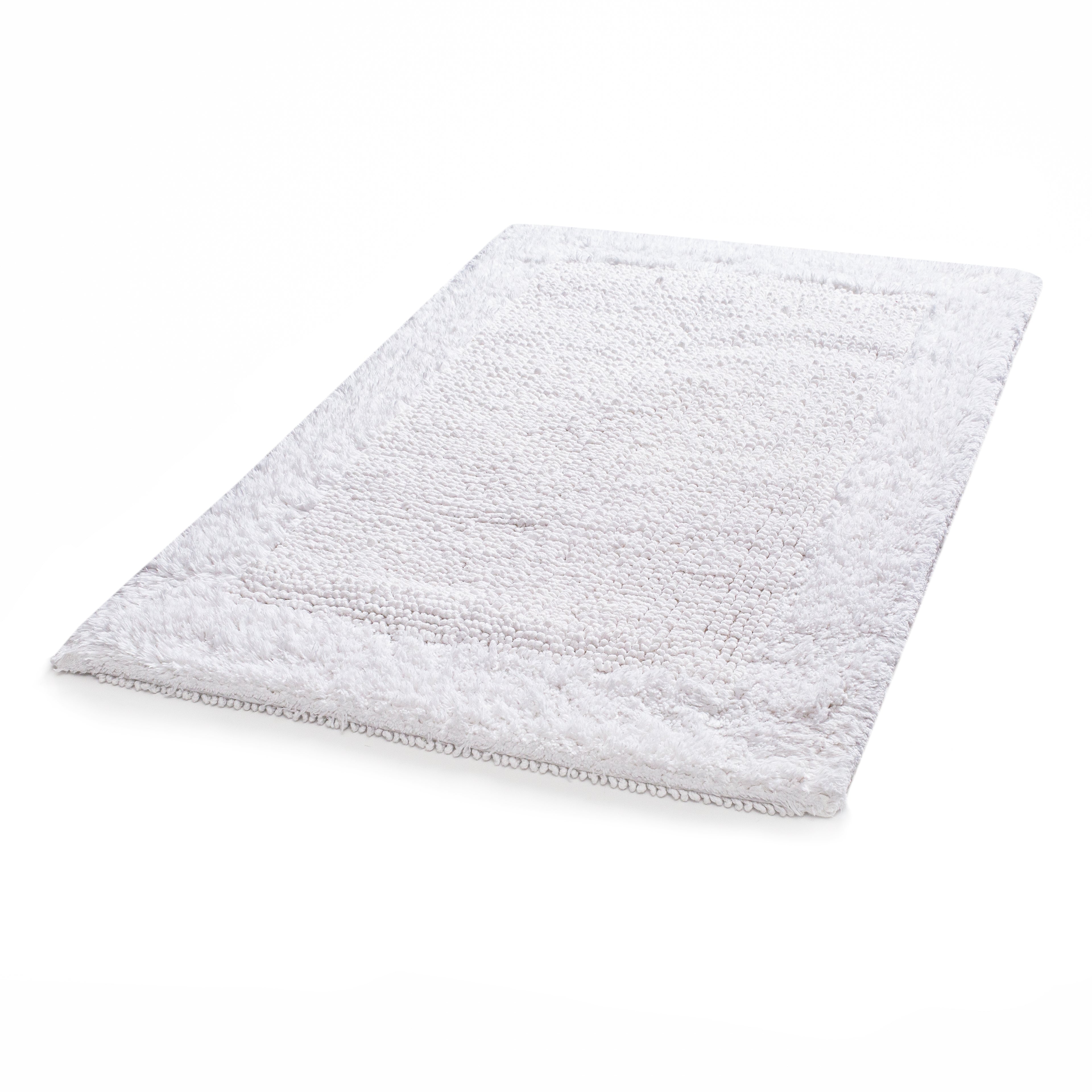 Savi Home Bath Mat Rug  100% Pure Cotton, Super Soft Bath Rugs, Plush & Absorbent, Hand Tufted Heavy Weight Construction, Full Reversible Step Out Rugs