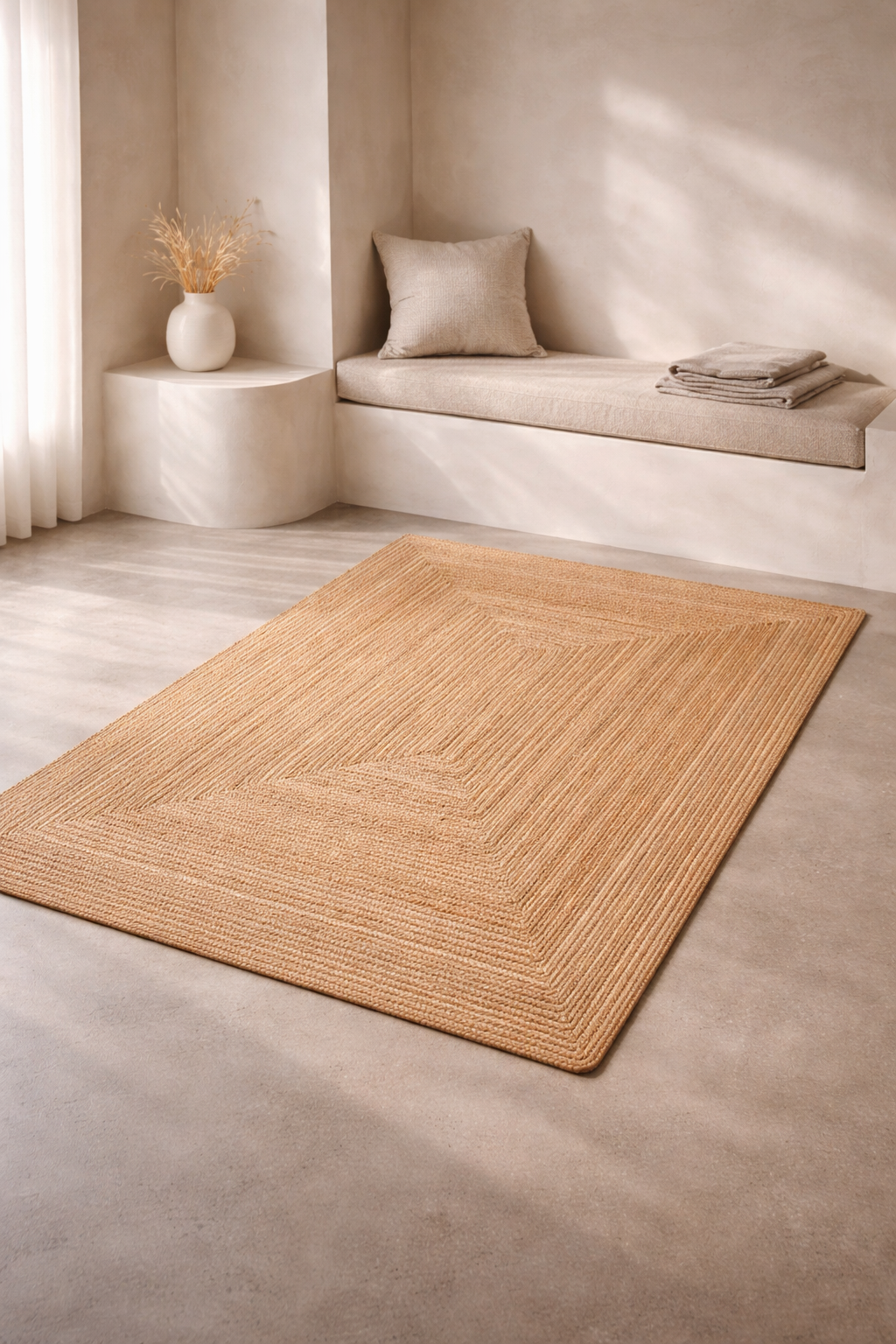 100% Jute Braided Placemats Reversible Farmhouse Vintage Jute Placemats for Dining Table, Perfect for Indoor Outdoor