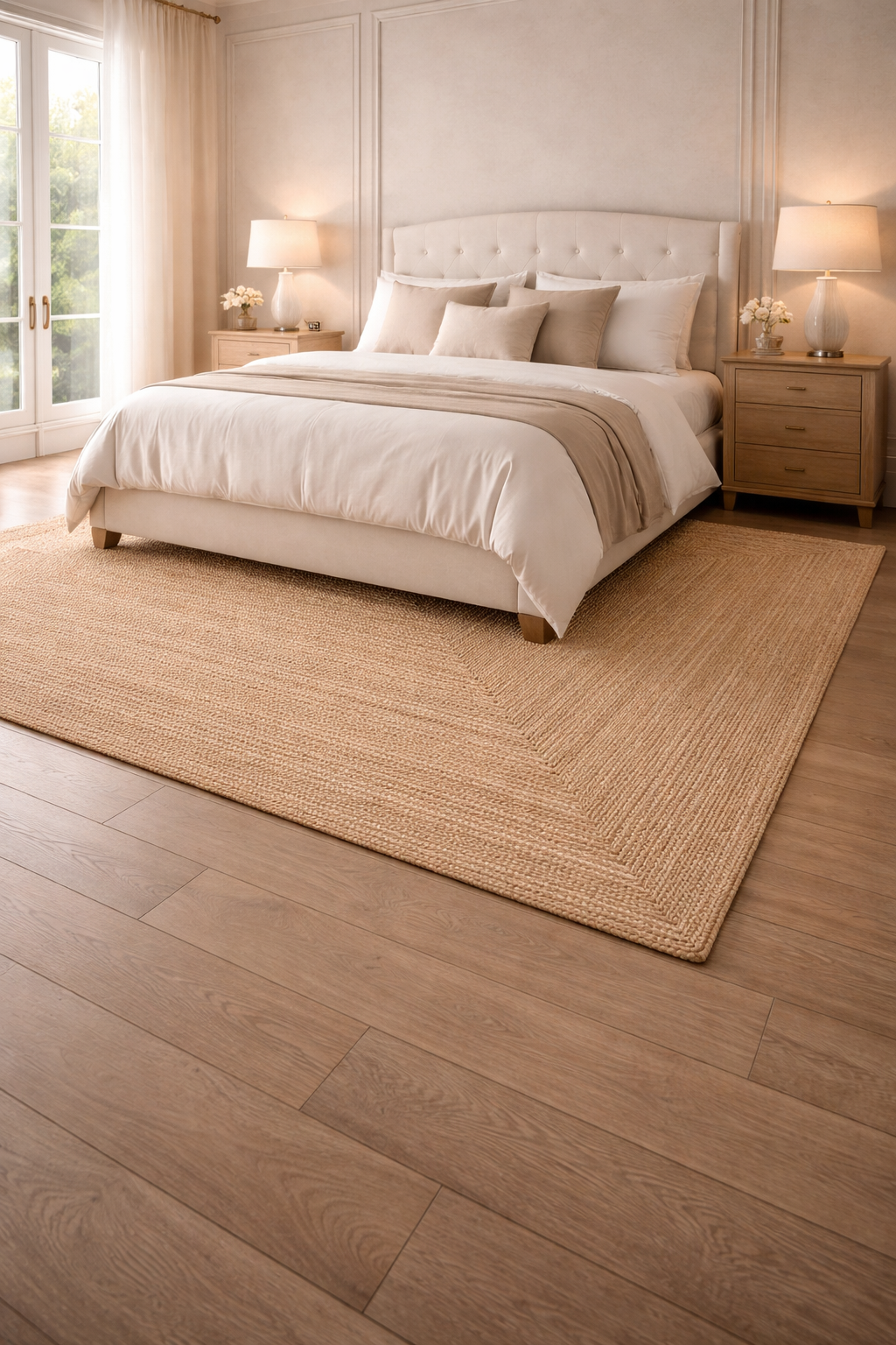 100% Jute Braided Placemats Reversible Farmhouse Vintage Jute Placemats for Dining Table, Perfect for Indoor Outdoor