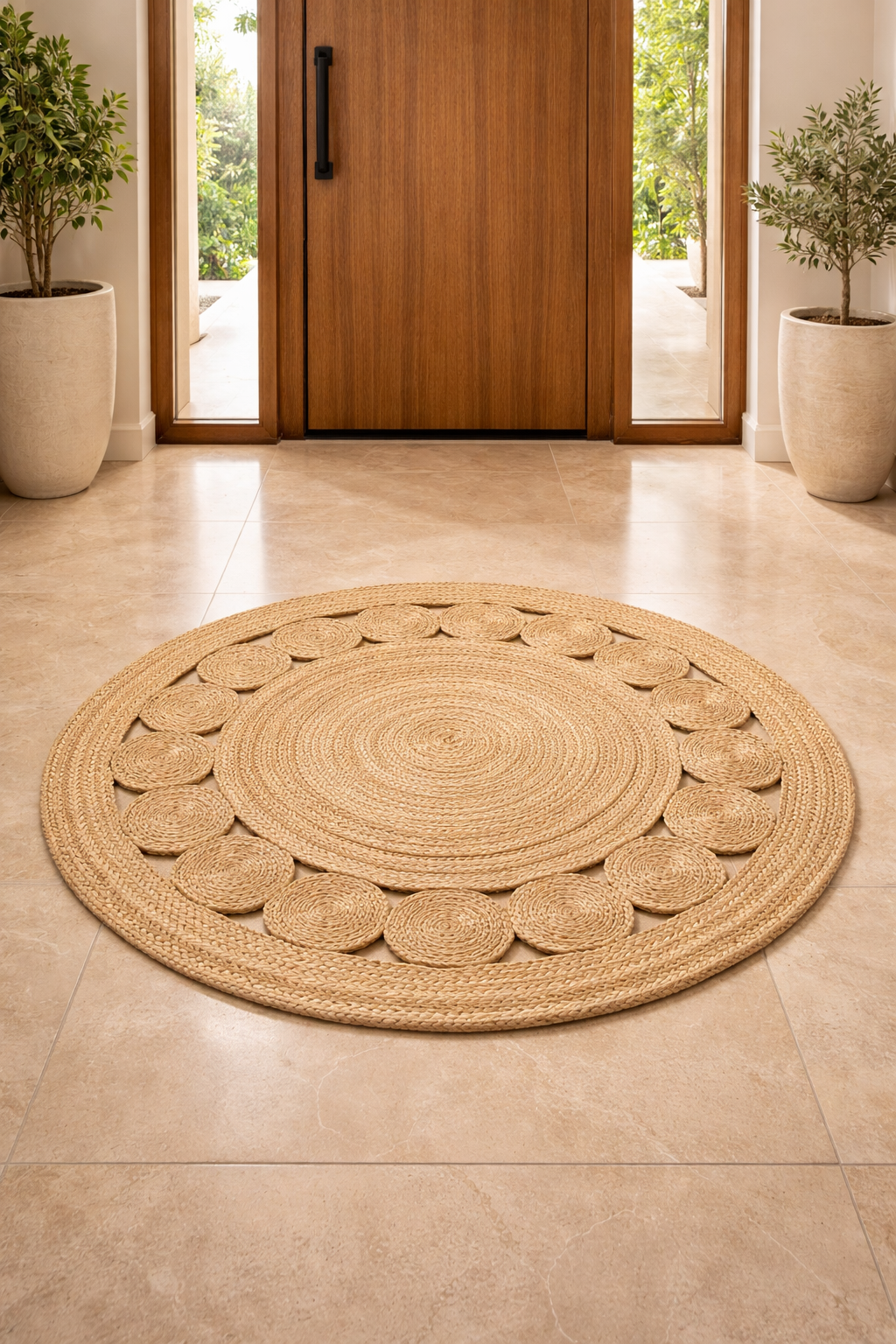 Jute Braided Dot Rug