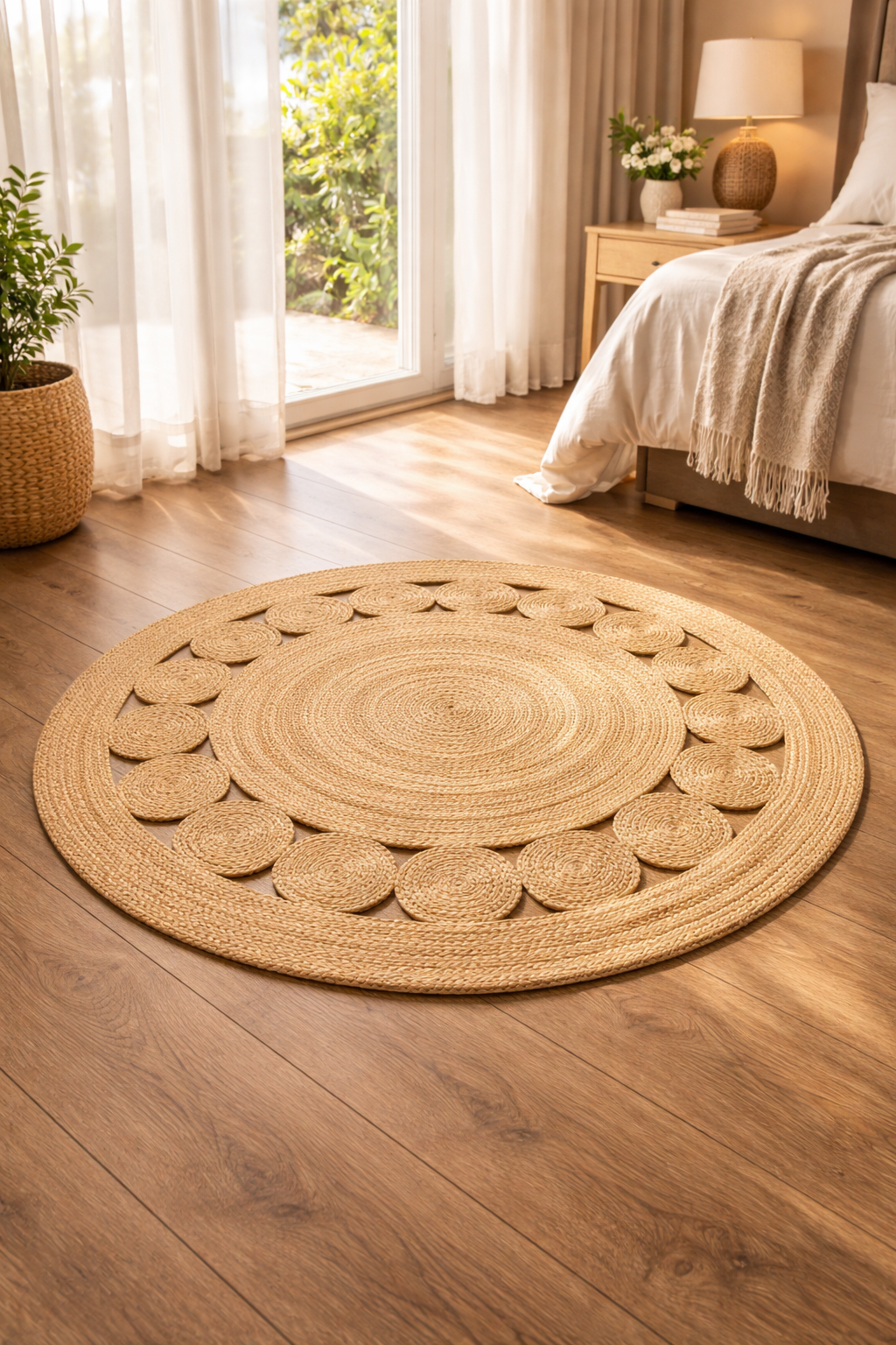 Jute Braided Dot Rug