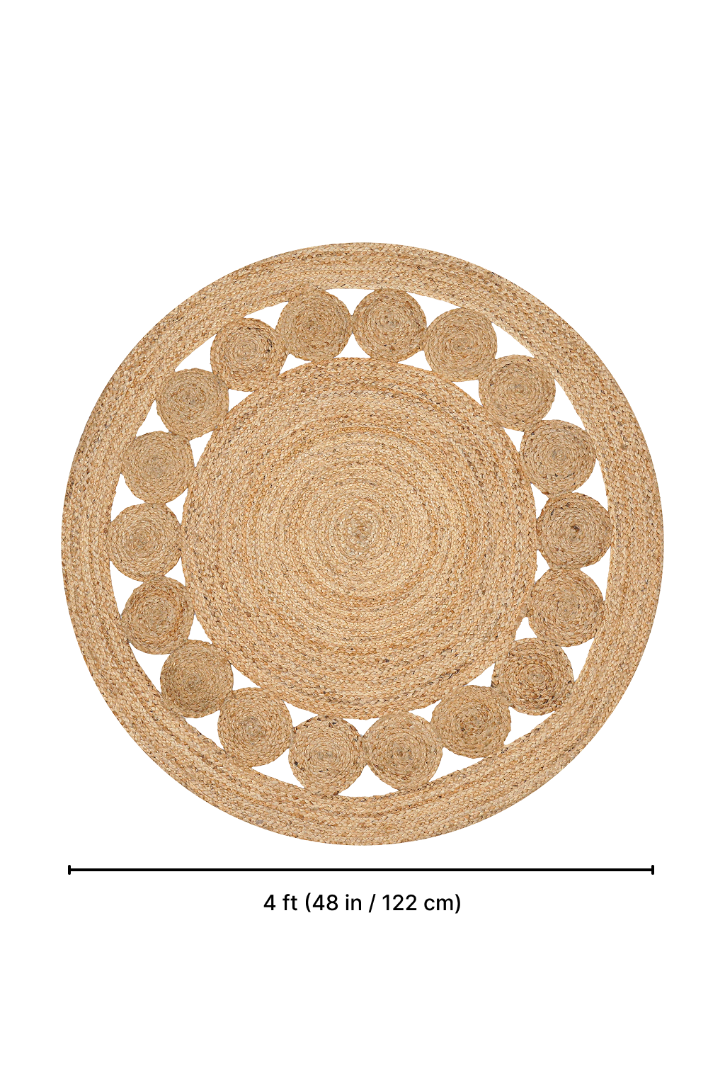 Jute Braided Dot Rug