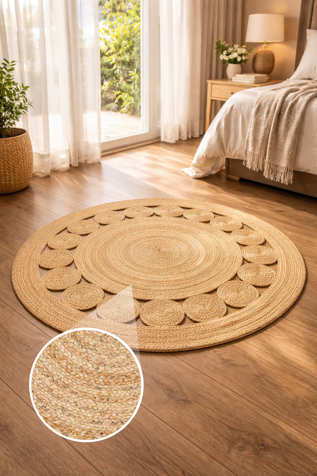 Jute Braided Dot Rug