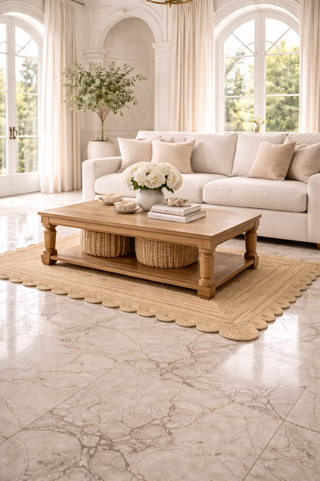 Hand Woven Jute Braided Rug, Natural, Reversible Boho Entry Area Rugs for Kitchen, Living Room, Farmhouse Indoor Outdoor Decorative Floor Rug,