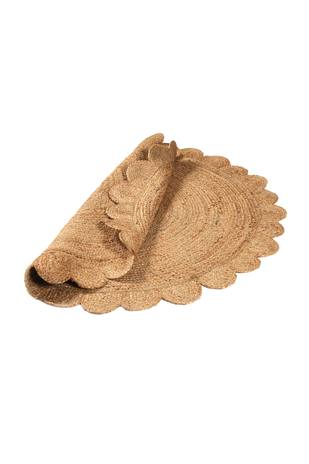 Hand Woven Jute Braided Rug, Natural, Reversible Boho Entry Area Rugs for Kitchen, Living Room, Farmhouse Indoor Outdoor Decorative Floor Rug,