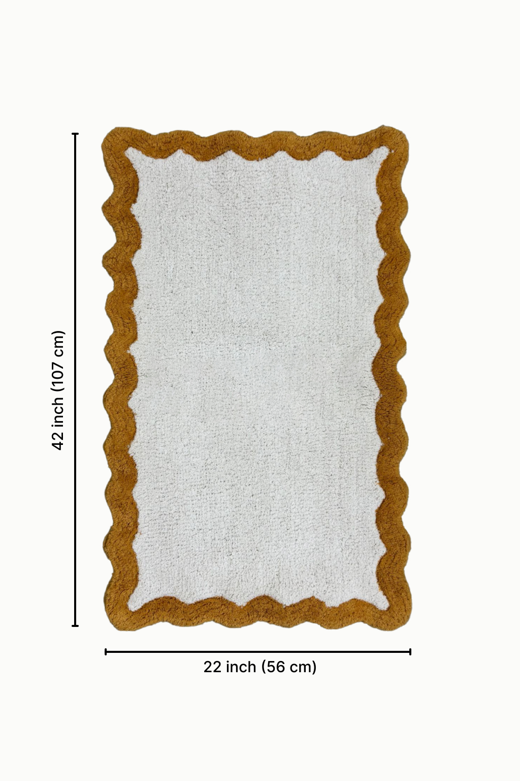 Cotton Scalloped Bathmat