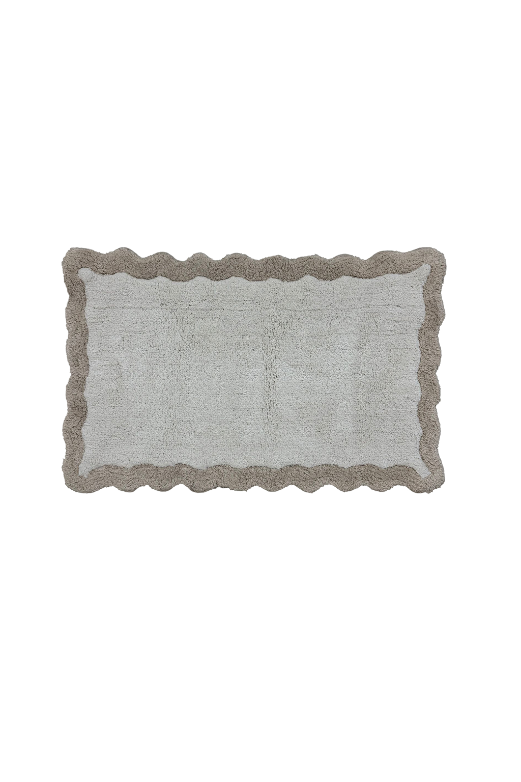 Cotton Scalloped Bathmat
