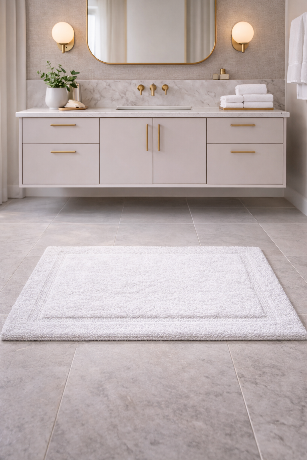 Cotton Reversible Bathmat