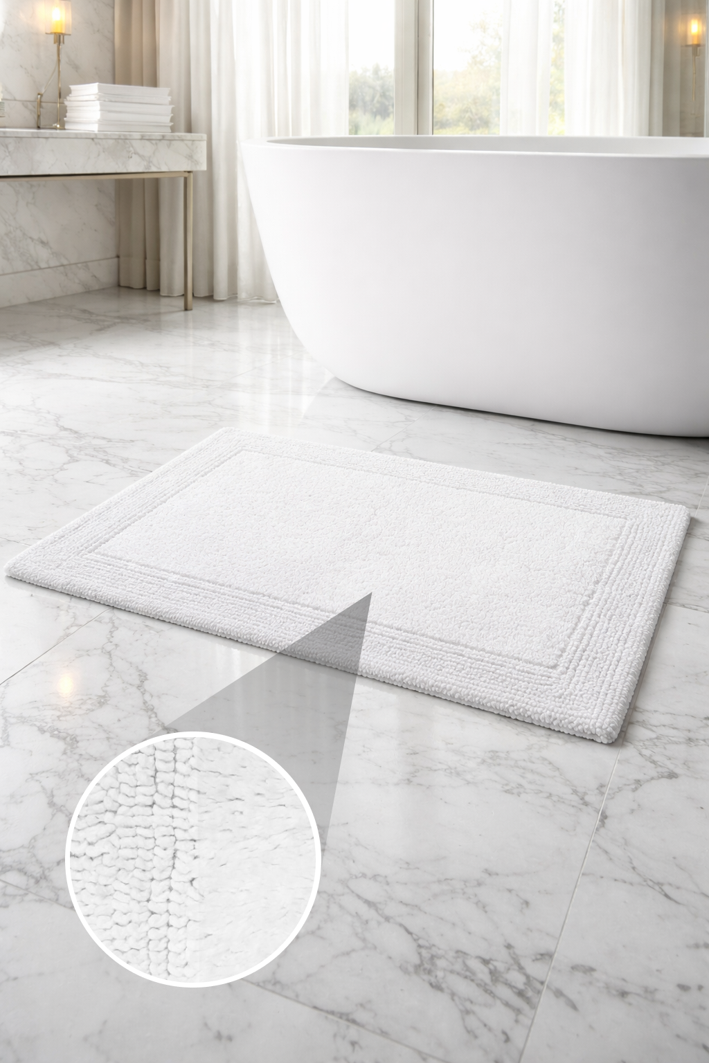 Cotton Reversible Bathmat