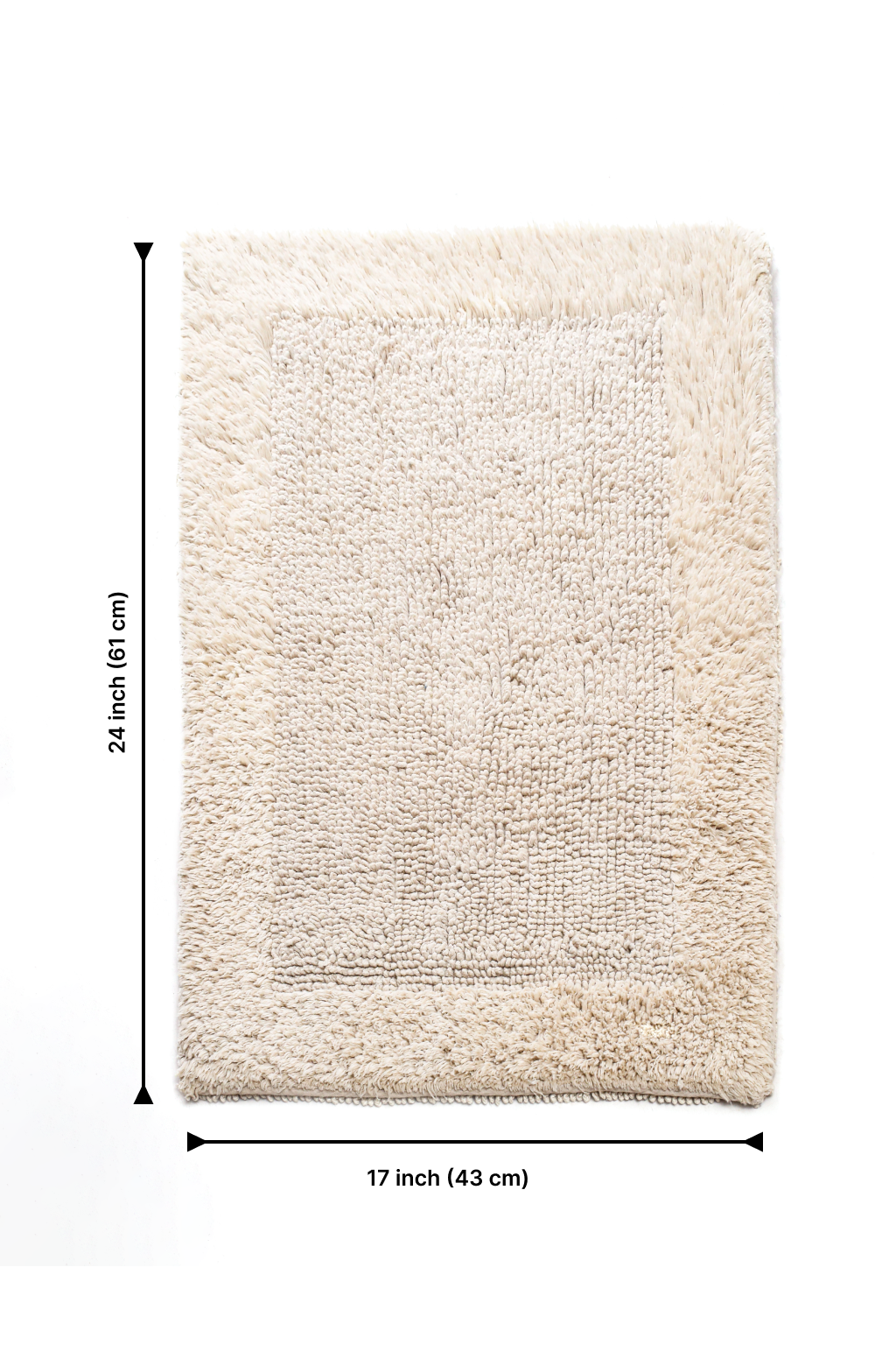Savi Home Bath Mat Rug  100% Pure Cotton, Super Soft Bath Rugs, Plush & Absorbent, Hand Tufted Heavy Weight Construction, Full Reversible Step Out Rugs