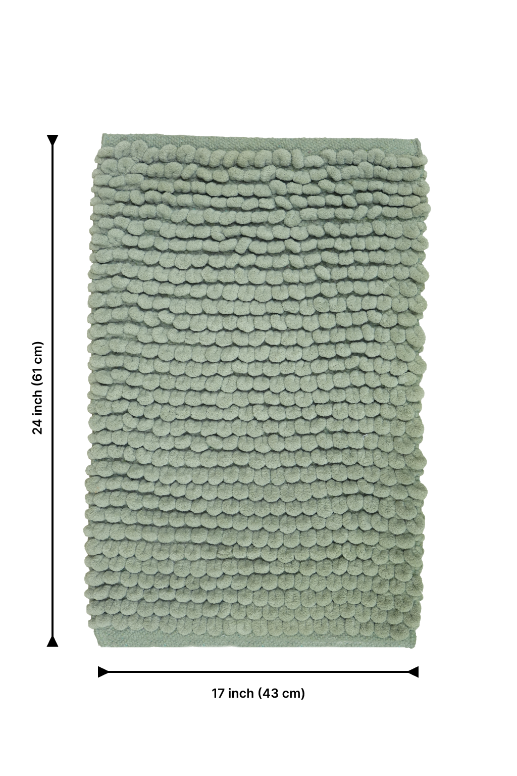 Bath Mat Rug 17x24 Honey Mustard, 100% Pure Cotton, Super Soft Bath Rug, Plush & Absorbent, Hand Tufted Heavy Weight Construction, Full Reversible Step Out Rugs
